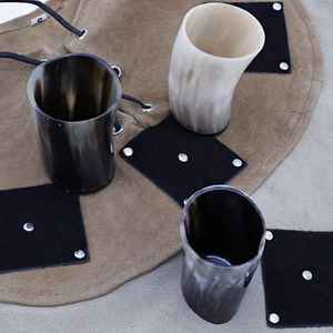 Vaso de chupito artesanal de cuerno de búfalo, pulido natural, ecológico, hecho a mano, para bar, estilo rústico, artesanal, para bebidas - Product Image 3