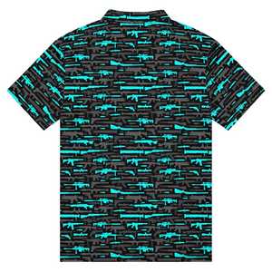 เสื้อโปโลชายแขนสั้นปักโลโก้ตามสั่ง สำหรับกอล์ฟ ผลิตจากโพลีเอสเตอร์ พิมพ์ลายดิจิทัล ผ้าถัก ระบายอากาศได้ดี - Product Image 5