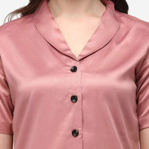 Pyjama d'hiver respirant à séchage rapide, longueur genou, en tissu doux de haute qualité, design axé sur le confort pour dormir, style basique - Product Image 5