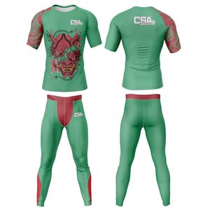 ชุดรัดกล้ามเนื้อสำหรับผู้ชายแบบระบายอากาศได้ดี พิมพ์ลายดิจิทัลตามสั่ง สำหรับกีฬาบราซิลเลียนยิวยิตสู, MMA และมวยปล้ำ ขายส่งจากโรงงานโดยตรง - Product Image 1