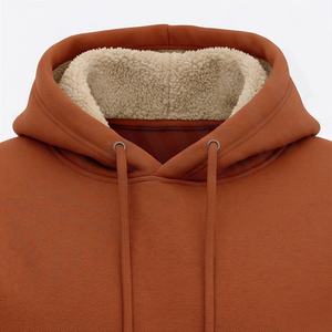 Sweat-shirts à capuche en coton épais, broderie automne, chauds et doux, prix usine, logo personnalisé, qualité supérieure, pull-over - Product Image 4