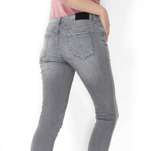 Jeans de Cintura Alta para Mujer, Color Sólido, Elásticos, Nuevo Estilo, Transpirables, Ajustados, Tipo Lápiz, Servicio OEM - Product Image 6