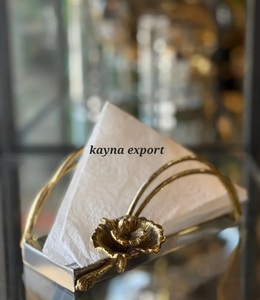 Portarrollos de Papel Metálico Kayna Export, Diseño Floral, Acabado Plateado, Moderno, Independiente, Conveniente para Servicios de Catering, Cantinas y Uso en Mesa - Product Image 6