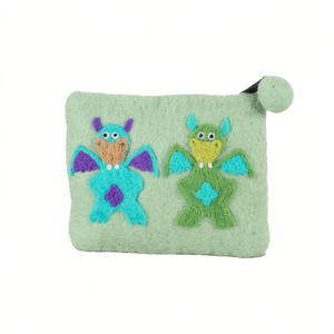 Bolso de Fieltro con Diseño de Danza del Dragón, Hecho a Mano, Artesanía Textil y de Tela - Product Image 2