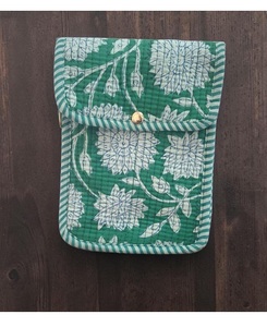 Ethnic Geometric Print Fabric Cosmetic Organizer Pouch with Smooth Zipper Closure for Makeup Toiletries and Travel Accessories - Product Image 5