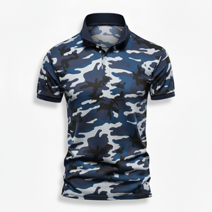 เสื้อโปโลพิมพ์ลายแบบซับลิเมชั่น โพลีเอสเตอร์ผสมสแปนเด็กซ์ ยืดได้สี่ทิศทาง ทรงเข้ารูป แห้งเร็ว คุณภาพสูง ราคาขายส่ง - Product Image 6