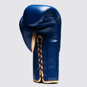 Guantes de Boxeo Fly Personalizados Nuevos, Guantes de Kickboxing Fly Azules y Dorados, con Correa de Muñeca Profesional, para Entrenamiento, Sparring y Uso en el Gimnasio - Product Image 2