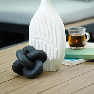 Cadena Decorativa de Madera Negra de 3 Eslabones Tallada a Mano, Modelo D0100H50NQX, para Estantería, Mesa de Centro, Decoración Elegante para Fiestas - Product Image 2