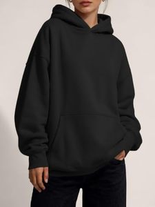 Sudadera con Capucha Negra Extra Grande, 100% Algodón, Forro Polar en la Parte Delantera, Estilo Casual Unisex, Corte Regular, Diseño con Bolsillos, Ropa de Otoño - Product Image 1