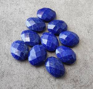 Pierre précieuse naturelle en lapis-lazuli, forme ovale, taille briolette, calibrée, pour bijoux - Product Image 5