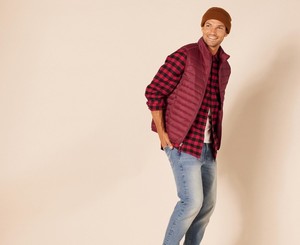 Gilet matelassé réversible pour homme de haute qualité avec fermeture éclair, imperméable, pour l'hiver et les activités de plein air, nouveau design, marque privée - Product Image 4