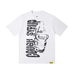 T-shirt rouge pour homme à col roulé, coupe classique, en jersey de coton uni 300g, personnalisé avec impression sur mesure, haute qualité, marque privée - Product Image 3