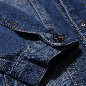 Outfitize International Vente en gros Ensemble de vestes en jean pour hommes à manches polaire, design hybride, style mode, avec capuche - Product Image 5