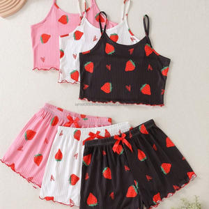 Robe corset florale Tie-Dye Coquette & Y3K, Ensembles décontractés pour femmes, Imprimés à pois, Ensembles de pyjama 2 pièces pour femmes Premium Love Shape, Vente en gros - Product Image 5