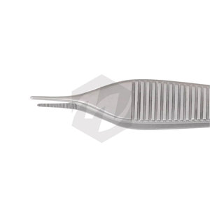 Pinces chirurgicales de qualité supérieure pour tissus, 1x2 dents, 4 3/4 pouces, en acier inoxydable, instruments médicaux dentaires et de laboratoire - Product Image 2