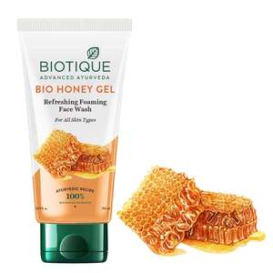 Nettoyant moussant rafraîchissant pour le visage au gel de miel bio, formule douce, adapté à tous les types de peau, soin ayurvédique naturel - Product Image 5
