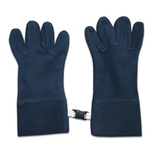 Gants en polyester noir pur, gants tricotés, gants de travail pour la construction - Product Image 4