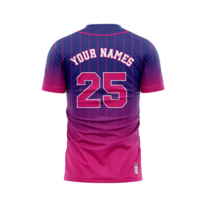Maillot de baseball personnalisé à rayures jaunes et bleues pour jeunes, extensible dans les quatre sens, séchage rapide, respirant, sans coutures - Product Image 6