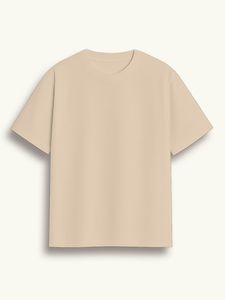เสื้อยืดผู้ชายผ้าฝ้าย/ใยไผ่ ออกแบบโลโก้ด้านหน้าได้ คุณภาพดี คอริบ โอ-เนค สตรีทแวร์ ผ้าวอร์สเตด 260 กรัม - Product Image 3
