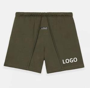 Pantalones Cortos Deportivos para Hombre, Unisex, de Felpa Francesa con Cordón, Transpirables, Casuales, de Algodón Orgánico, Ecológicos, de Secado Rápido, para Entrenamiento y Gimnasio - Product Image 6