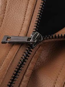 Nouvelle veste en cuir respirante de haute qualité à col montant, style décontracté, avec revêtement PU et aspect cuir, idéale pour les activités de plein air - Product Image 4