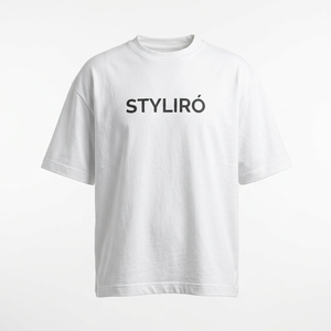 Camiseta Blanca Oversize de Algodón, Manga Corta, Cuello Redondo, Color Sólido, Informal, para Hombre, Diseño Transpirable, con Logotipo Estampado en la Parte Delantera - Product Image 5
