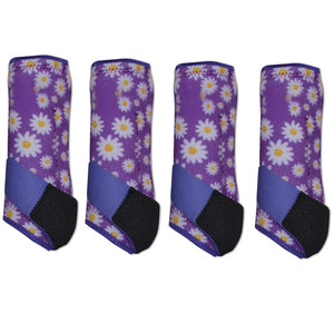 Bottes de médecine sportive réglables en néoprène et cuir pour l'équitation – Protection de haute qualité pour les tendons et les sabots - Product Image 1