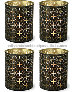 Proveedores al por mayor de candelabro moderno de metal y votivos de hierro linterna y tarro de vela candelabro de metal personalizado votivos - Product Image 5