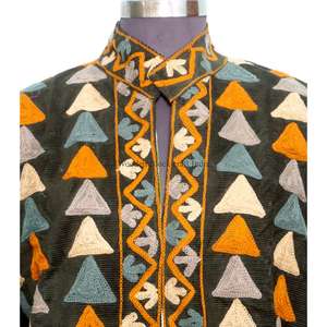 Veste d'hiver matelassée artisanale brodée Cotrise pour femme, coupe régulière, écologique, coupe-vent, 100 % coton, taille unique, best-seller - Product Image 2