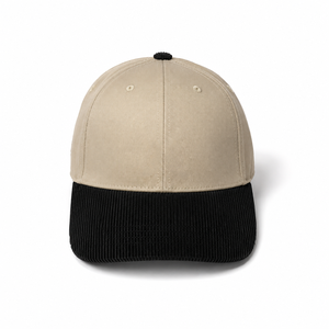Gorra de Béisbol Beige de 6 Paneles con Visera Negra, Ajustada, Unisex, Informal, de Color Sólido, para las Cuatro Estaciones - Product Image 2