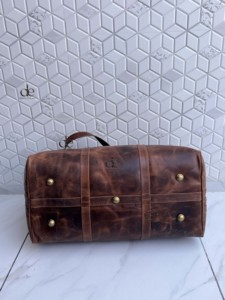 New Arrival Genuine Leather Luggage Bags Multi Uses Handmade Bag Unisex Travel Bag Big Size Multi Uses Hair on Hide <b>Fur</b> Handbag - Product Image 3