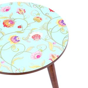 Mesa Auxiliar Redonda de Madera de Mango, Resistente y Estable, Hecha a Mano - Product Image 4