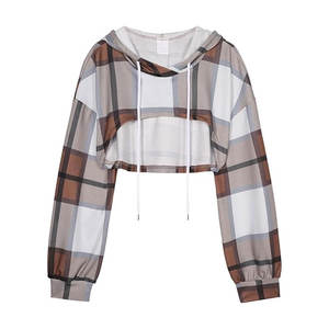 เสื้อฮู้ดครอปผู้หญิงลดราคาสุดฮอต คุณภาพสูง ระบายอากาศดี ไม่เป็นขุย ราคาถูก - Product Image 1