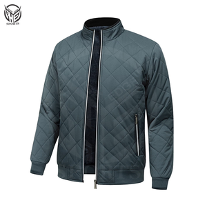 Chaqueta de Invierno Acolchada Personalizada 100% Poliéster con Capucha, Cierre de Cremallera, Tela Brillante de Secado Rápido, Resistente al Viento, Servicio OEM para Hombre - Product Image 1