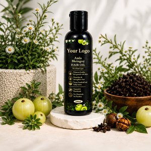 Aceite Capilar de Amla, Aceite Capilar de Bhringraj, Aceite Capilar Ayurvédico, Aceite Capilar Herbal, Aceite para el Crecimiento del Cabello, Aceite Anticaspa, Aceite para Fortalecer el Cabello - Product Image 1