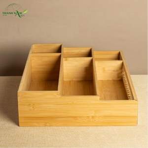 Bamboo Laminated Lacquered Eco-Friendly Decorative Customized Storage <b>Shelf</b> Multi-Tier Organizer for Catering Residential - Product Image 2