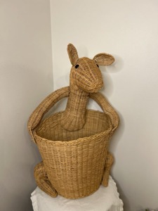 Panier kangourou en osier fait main, paniers de rangement, panier à bouteilles avec poignée, moderne et multifonctionnel - Product Image 6