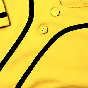 Maillot de baseball pour homme de qualité supérieure, manches courtes, couleur unie, boutons sur le devant, tissu respirant en polyester, vêtements de sport - Product Image 5