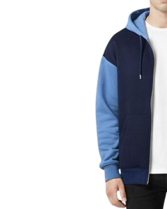 Sudadera con Capucha para Hombre OEM, Diseño Color Block, Corte Regular, 100% Algodón, Felpa Francesa, Informal, para Otoño, con Bolsillos - Product Image 3