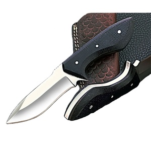 Beau couteau de Camping de chasse Sizzco en acier inoxydable, fait à la main, lame fixe forgée, cadeau pour lui, manche Micarta avec bois - Product Image 2