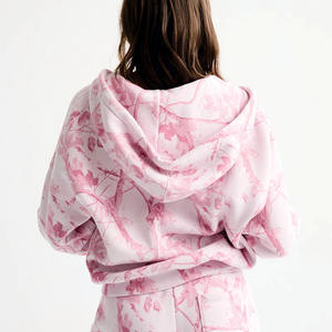 Sudaderas con Capucha Extra Grandes de Moda para Mujer, Venta al por Mayor, OEM, Camuflaje Real, Sudaderas de Forro Polar, Ropa Urbana, Fabricante de Marca Privada - Product Image 2