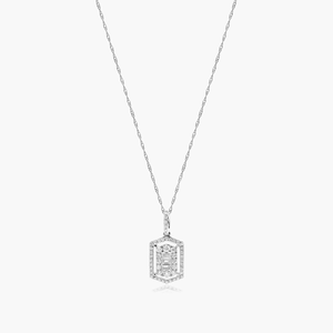 Collar de tenis de moissanita de alta calidad, cadena delgada de plata de ley con piedras de aspecto diamante, joyería de plata maciza 925 para mujer, ideal para fiestas. - Product Image 2