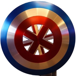 Nouveau bouclier de capitaine d'apparence d'avion classique robuste dans un bouclier en métal au prix de gros Nouveau bouclier en métal pour les enfants - Product Image 3