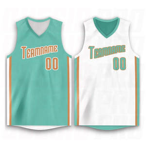 Maillot de basketball sans manches pour homme, design tendance, avec patch brodé d'équipe, personnalisable, vert sarcelle, athlétique - Product Image 2