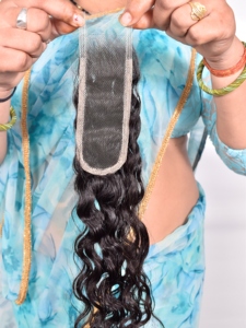 ผมอินเดียแท้ 100% เรมี่อินเดียน 2*6 HD Closure ลอนลึก สีดำธรรมชาติ เกล็ดผมเรียงตัว ไม่ผ่านการแปรรูป ต่อผมแบบเครื่องจักรสองชั้น - Product Image 6