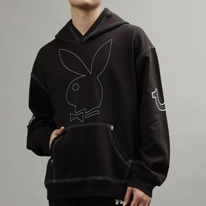 เสื้อฮู้ดดี้ผู้ชายยอดนิยม ดีไซน์สวย คุณภาพสูง ผ้าฝ้าย ระบายอากาศ แห้งเร็ว พิมพ์ลายปัก สำหรับฤดูหนาว - Product Image 1