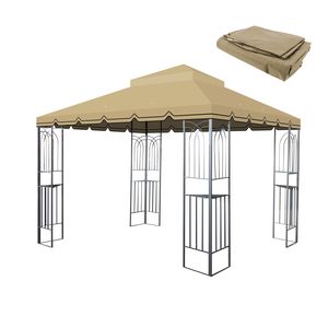 Telo di Ricambio per Gazebo da Esterno Greatwall 10x10 Piedi, Tetto a Doppio Livello, Solo Copertura Superiore (Telaio Non Incluso) - Product Image 1