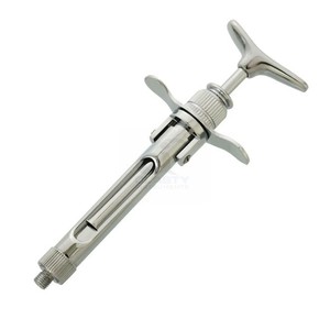 CLASTY INSTRUMENTS Seringue dentaire auto-aspirante en acier inoxydable, manuelle, réutilisable, autoclavable, certifiée CE, instrument de classe I - Product Image 3