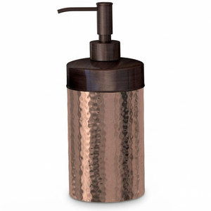 Distributeur de savon de luxe en acier inoxydable martelé, chromé argenté texturé, avec pompe pour lavage des mains liquide, idéal pour la décoration de salle de bain d'hôtel - Product Image 4