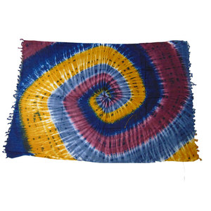 Tie Dye Psychedelic Art <b>Sarong</b> Bohemian Cotton Viscose Rayon Women's Pareo Customized Design Beach Cover Summer Traditional - Product Image 4